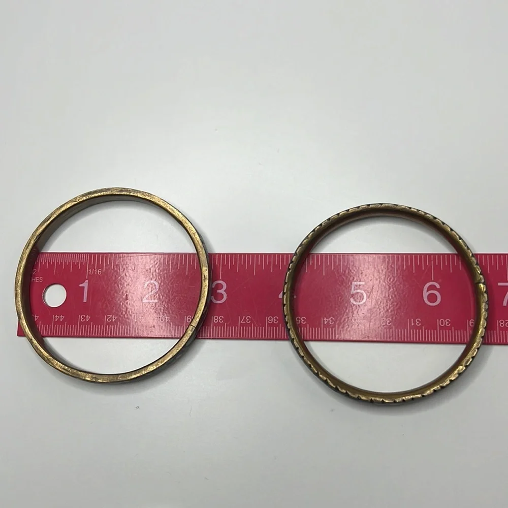 Vintage Brass Turquoise Bracelets